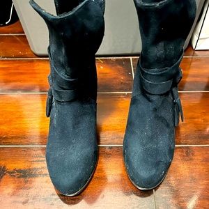 Navy Blue ankle boots